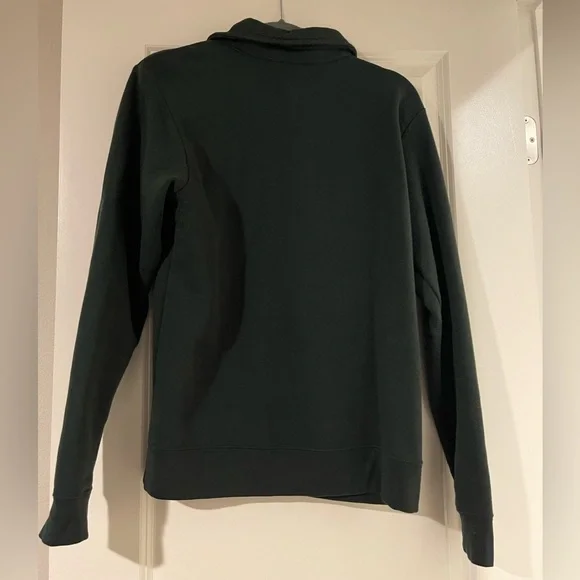 Inspirational dark green polo crewneck - Picture 3 of 4